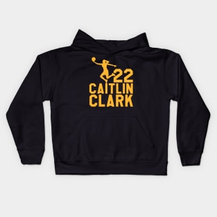 caitlin clark 22 Kids Hoodie